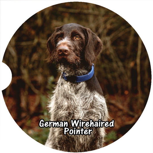 German Wirehaired Pointer Car Coaster