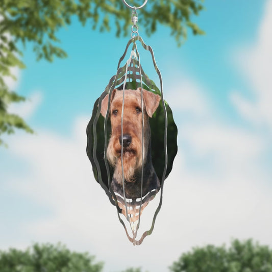 Airedale Terrier Wind Spinner