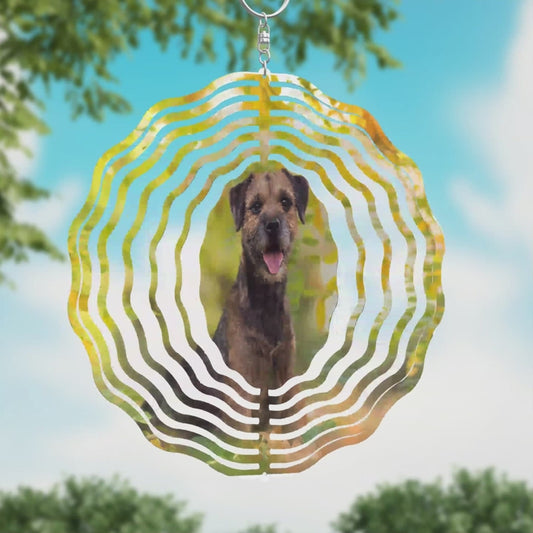 Border Terrier Wind Spinner
