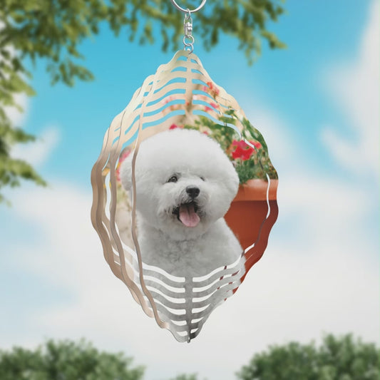 Bichon Frise Wind Spinner