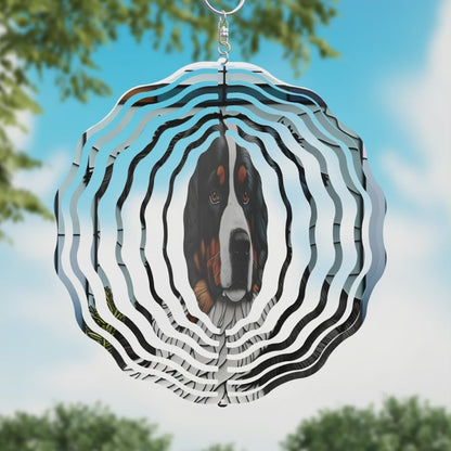 Bernese Mountain Dog Wind Spinner
