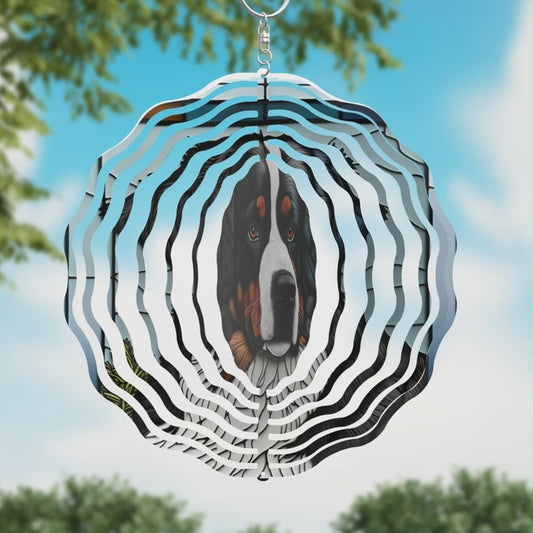 Bernese Mountain Dog Wind Spinner