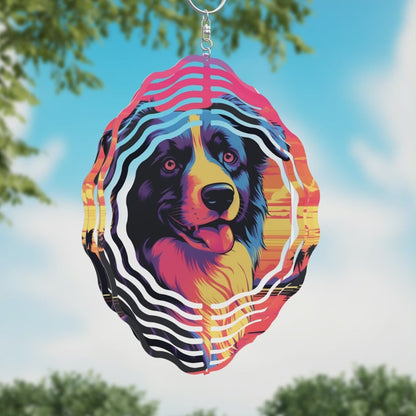 Border Collie Wind Spinner