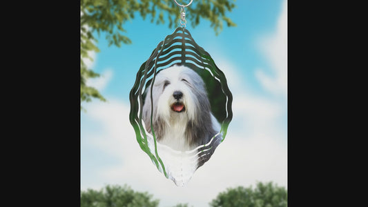 Bearded Collie Wind Spinner