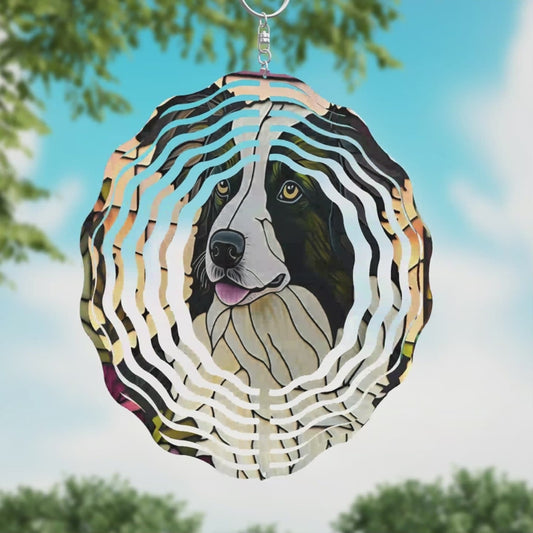 Border Collie Wind Spinner