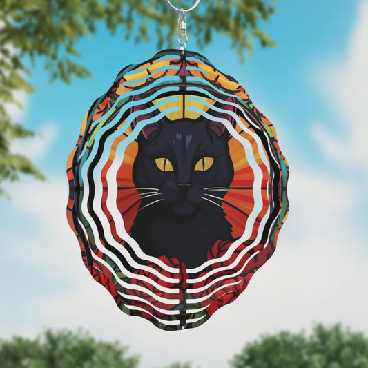 Cat Wind Spinner