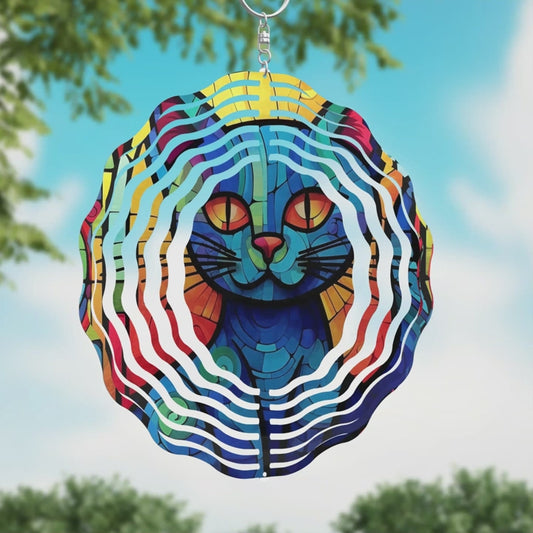 Cat Wind Spinner
