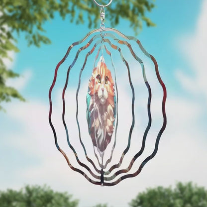 Cat Wind Spinner