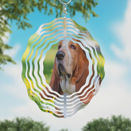 Basset Hound Wind Spinner