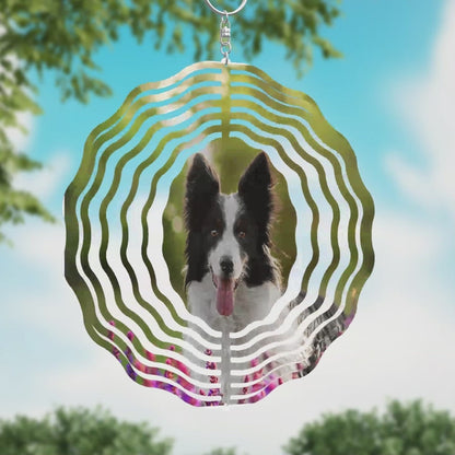 Border Collie Wind Spinner