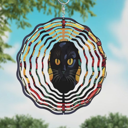 Cat Wind Spinner