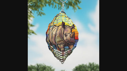 Rhino Wind Spinner