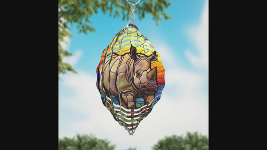 Rhino Wind Spinner