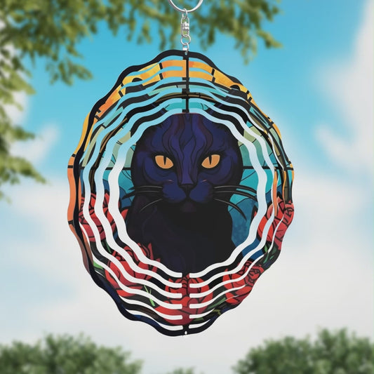 Cat Wind Spinner
