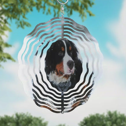 Bernese Mountain Dog Wind Spinner