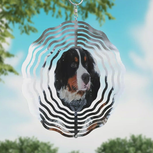 Bernese Mountain Dog Wind Spinner
