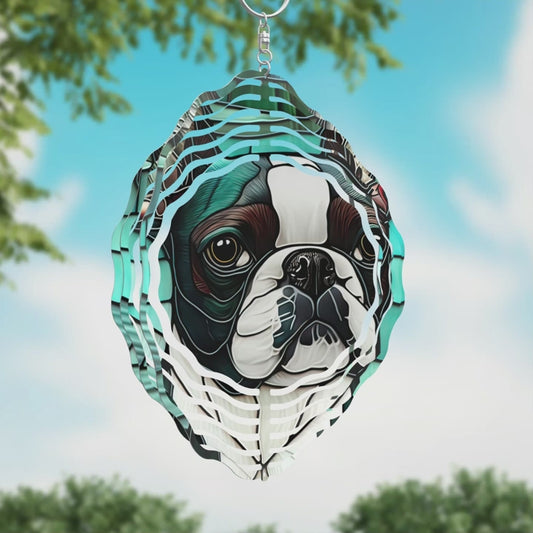 Boston Terrier Wind Spinner