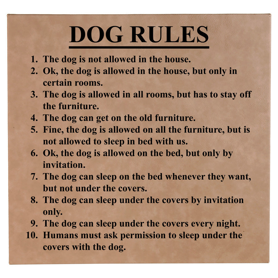 Dog Rules Sign