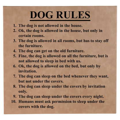 Dog Rules Sign